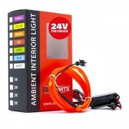 LED svÄtlovodnĂ˝ pĂĄsek 1m (ÄervenĂ˝) 24V
